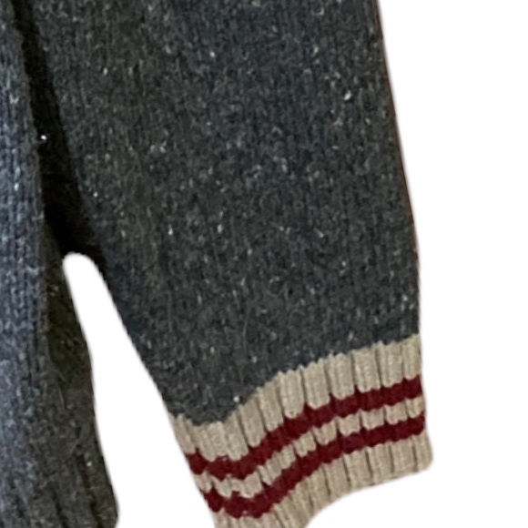 Ruff Hewn Marled Charcoal Gray Hooded Sweater - Picture 6 of 11